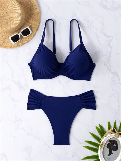 Wd Vest Elegant Plus Size Bikini Set With Sophisticated Design Xx Shein Usa