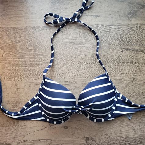 Aerie Bikini Striped Bikini Top Good Condition Ties Depop