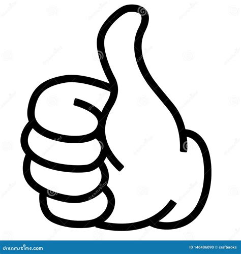 Thumbs Up Vector Illustration By Crafteroks Stock Vector Illustration