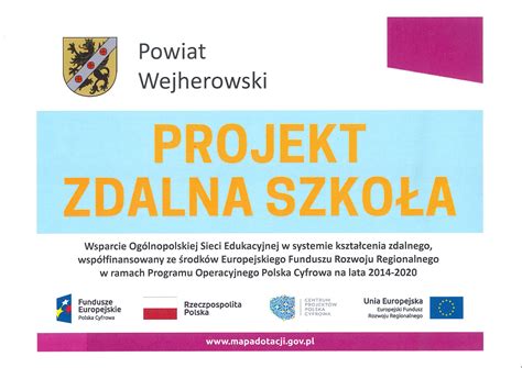 Projekt Zdalna Szko A Powiat Wejherowski