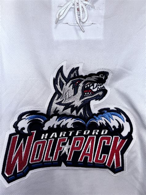 New With Tags Custom Hockey Jersey HARTFORD WOLFPACK SIZE 56 | SidelineSwap