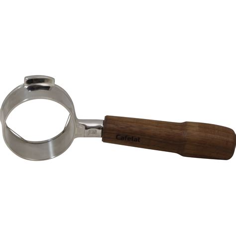 Cafelat Bottomless Naked Portafilter Rancilio Walnut Handle