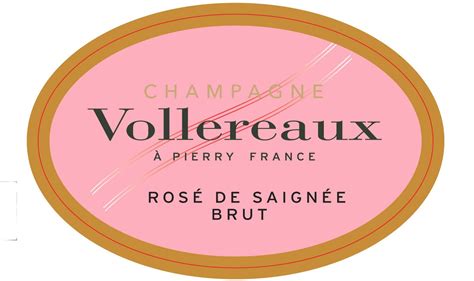 Champagne Vollereaux Rose De Saignée Brut NV