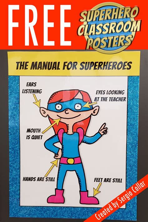 SUPERHERO CLASSROOM POSTERS – FREE | Superhero classroom, Classroom ...