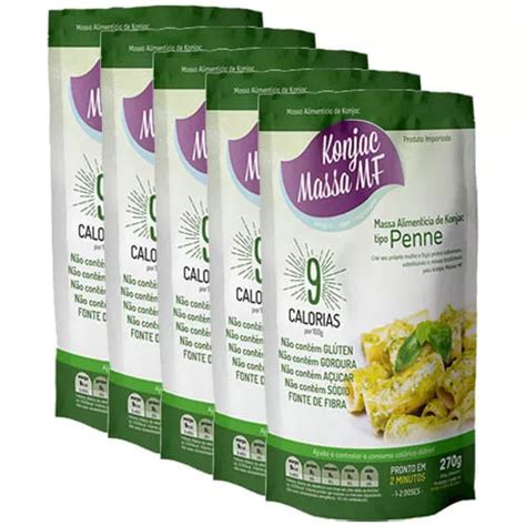 Macarrão Konjac Massa Mf Tipo Penne Contendo 5 Un De 270g Parcelamento Sem Juros