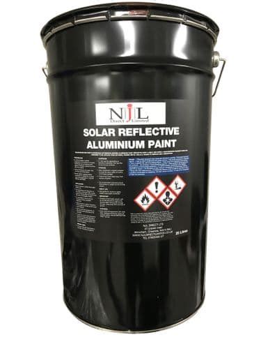 Njl Aluminium Solar Reflective Waterproof Roof Paint 25 Litre