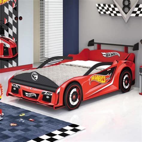 CAMA INFANTIL HOT WHEELS PREMIUM AEROFÓLIO E RODAS EM ALTO RELEVO