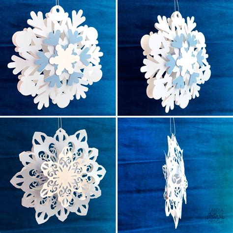 Diy Big D Snowflakes