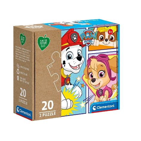 Clementoni Puzzel Paw Patrol 2x20 Stukjes Allaz