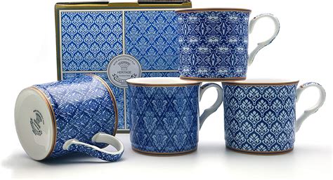 Set Of Ambrosia Fine Bone China Mugs Gift Boxed Free Uk Delivery