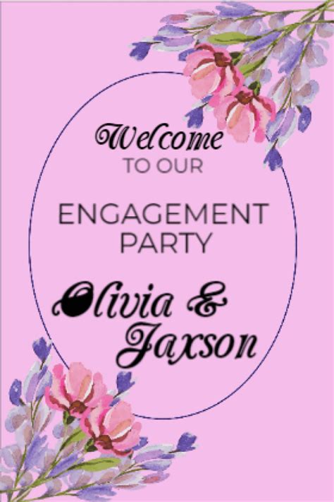 Engagement Party Welcome Signs Personalised Signs Banner House