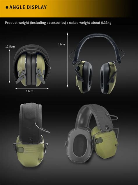 Customize Electronic Earmuff Tactical Ear Protection Tactical Headphone Shooting Earmuff