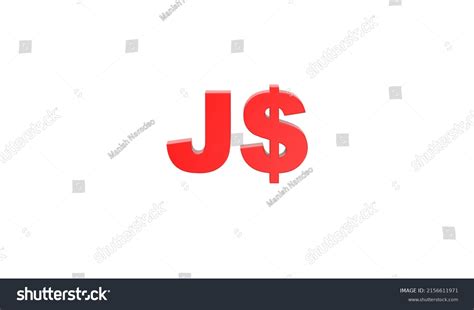 Jamaican Dollar Currency Symbol Jamaica Red Stock Illustration ...