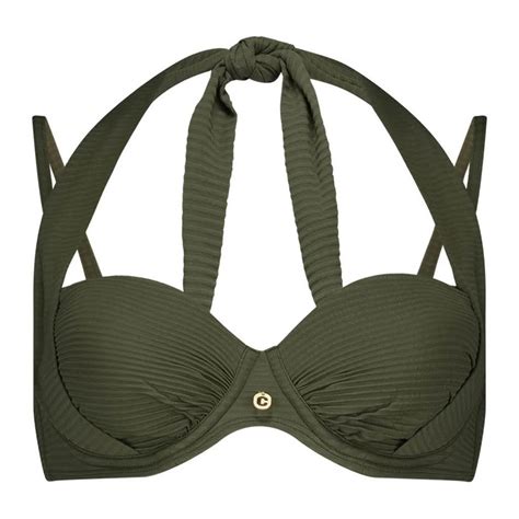 Ten Cate Beach Multiway Bikini Top Dames Deep Olive 40C 5100