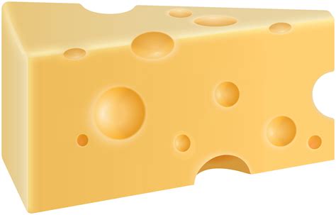 Single Slice Swiss Cheese PNG Image - Best WEB Clipart