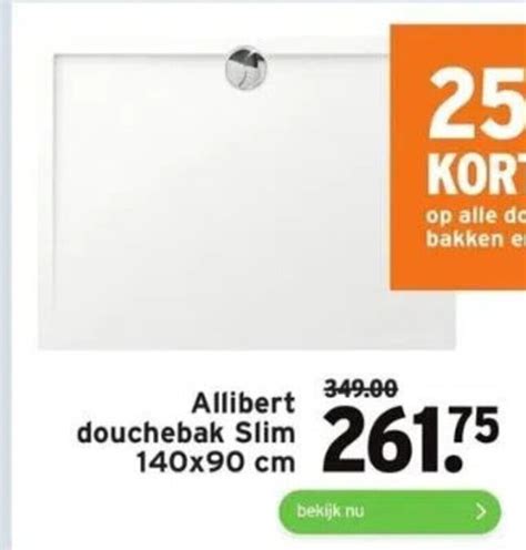 Allibert Douchebak Slim X Cm Aanbieding Bij Gamma