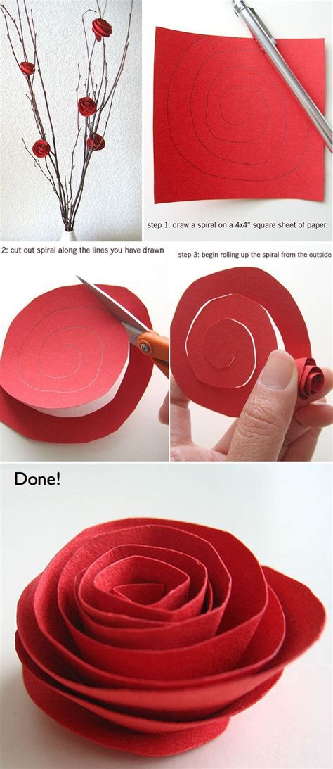 top  valentines day craft ideas  inspire  paper flowers diy