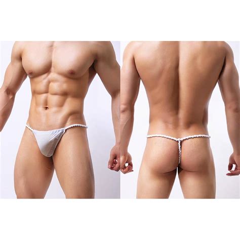 Hommes G String String Bulge Pouch Culotte Micro Bikini T Back Sous