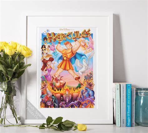 Hercules Print Disney Animated Movie Poster Disney Poster, Disney Print, Disney Animation, Movie ...