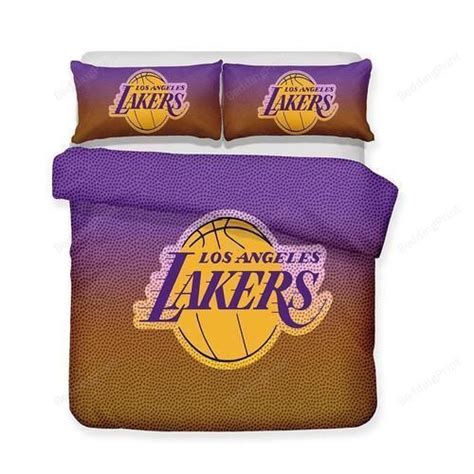 Nba Basketball Los Angeles Lakers Logo Bedding Set Please Note This