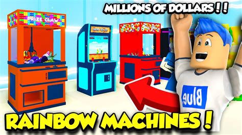 I Got A Floor Full Of Rainbow Arcade Games In Arcade Empire And Made Millions Roblox Youtube