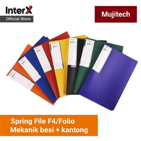 Jual Map Snell Spring File Folio Map Plastik Dokumen Kertas Interx