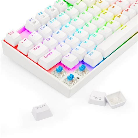 Teclado Gamer Redragon Kumara Pro Rgb White Abnt Switch Magn Tico