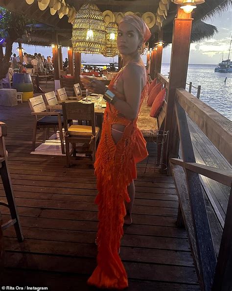 Rita Ora Sizzles In A Silver Sequin And Nude Dress In Backstage Snaps From The Masked Singer