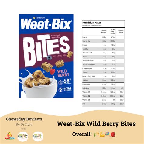 Weet Bix Bites Wild Berry Chewsday Review Mealtimes