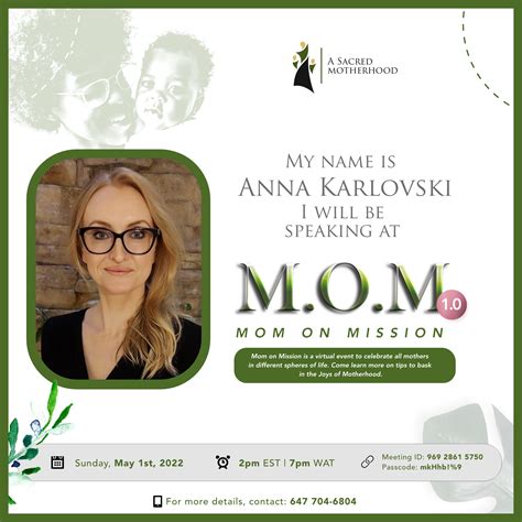 Mom On a Mission 2022 – A Sacred Motherhood