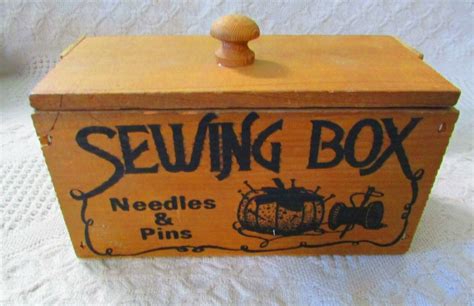 Wood Sewing Box Ebay Sewing Box Box Sewing