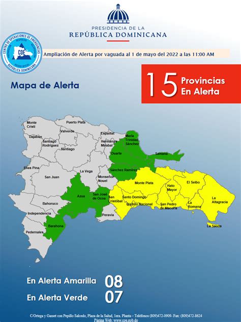 Centro De Operaciones De Emergencias Aumenta A 15 Las Provincias En