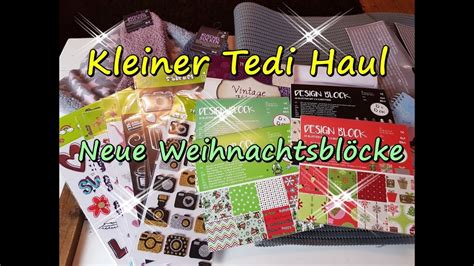 Kleiner Tedi Haul Neue S E Weihnachtsbl Cke Youtube