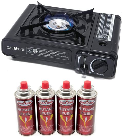 Single Burner Canister Camping Gas Stove With Travel Case At Elijah