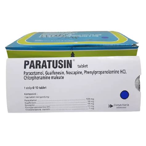 Fungsi Obat Paratusin Homecare24