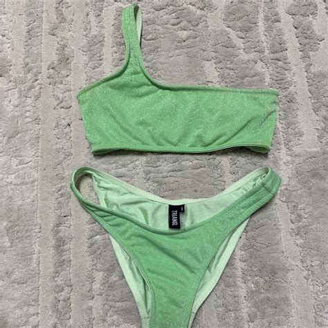 TRIANGL BIKINI Size Small Top And Medium Bottoms Depop