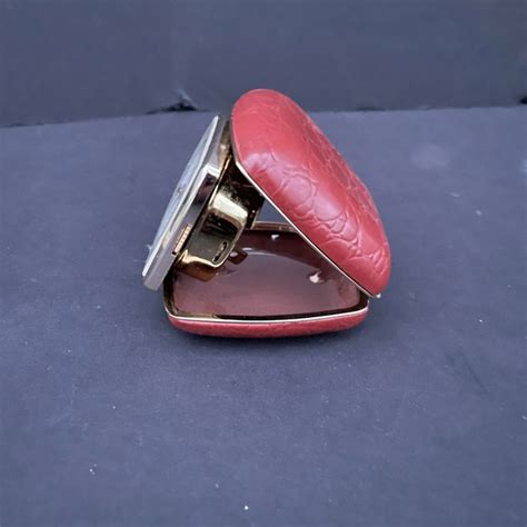 Vintage Linden Travel Alarm Clock In Leather Case Chairish