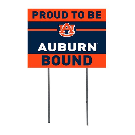 18x24 Lawn Sign Proud to be School Bound Auburn Tigers – KH SPORTS FAN
