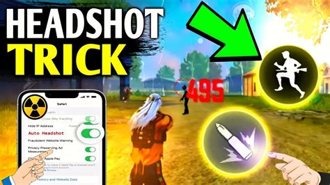 One Tap Headshot Trick 2023 M1887 Headshot Trick Free Fire Headshot Setting Youtube