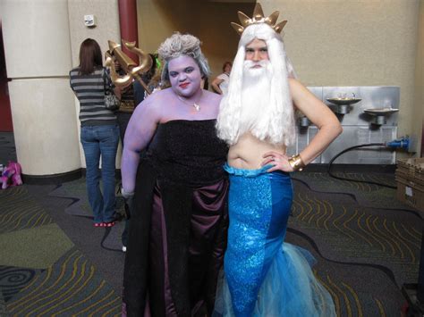 Ursula and King Triton at MegaCon 2012 by deadpool24 on DeviantArt