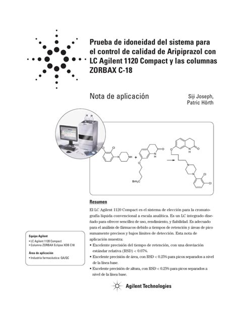 Prueba De Idoneidad Del Sistema Para El Control De Calidad