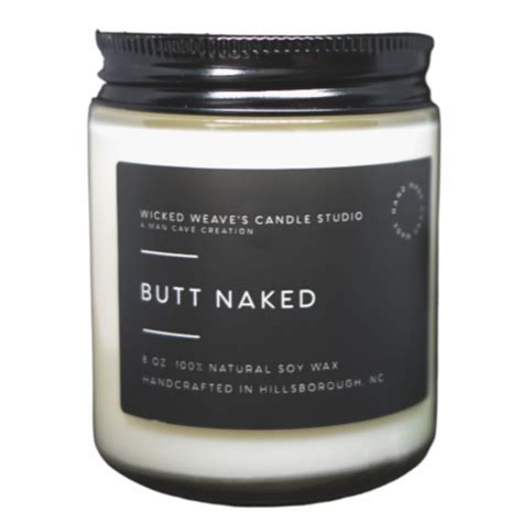 Wicked Weave S Candle Studio Butt Naked 8 Oz Soy Wax Candle 40 50