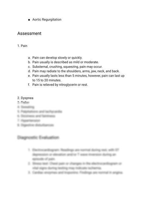 Solution Angina Pectoris Nursing Care Plan Management Studypool