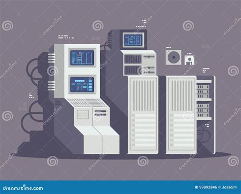 Super Powerful Computer Stock Vector Illustration Of Graphic 99892846