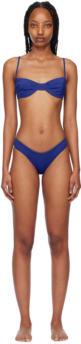 Blue Vintage Leila Bikini By Haight On Sale