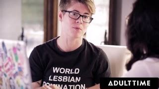 Adult Time Lana Rhoades Lets Hot Lesbian Director April O Neil Ride