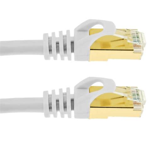 Cavo Di Rete Ethernet Metri Lan Sstp Rj Cat Bianco Cablematic