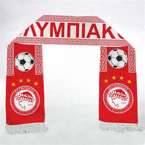 Шарф болельщика ФК Олимпиакос (Olympiacos) купить