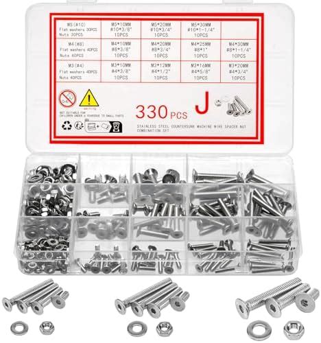 Ysdmy Pi Ces Vis T Te Frais E En Acier Inoxydable Avec Six Pans