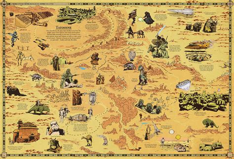 Tatooine from Star Wars: Galactic Atlas : r/MapPorn